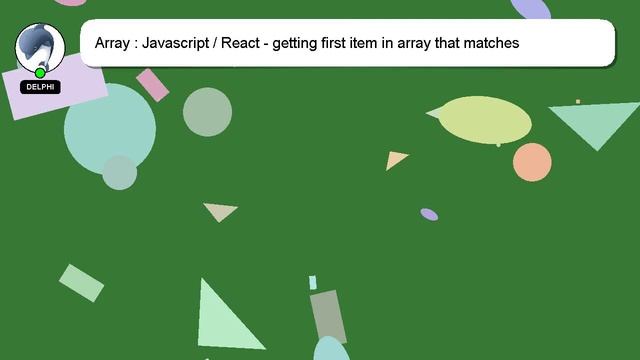 Array : Javascript / React - getting first item in array that matches specific conditions смотреть онлайн