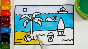 Рисуем фломастерами. Простой милый рисунок. Рисование для детей