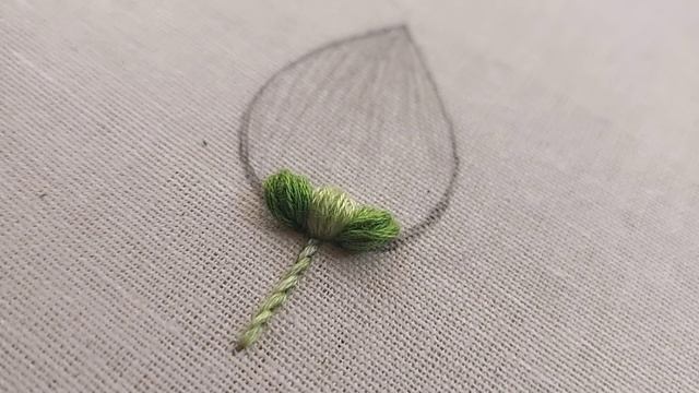 Gorgeous 3D leaf hand embroidery|latest hand embroidery|hand embroidery leaf embroidery смотреть онлайн