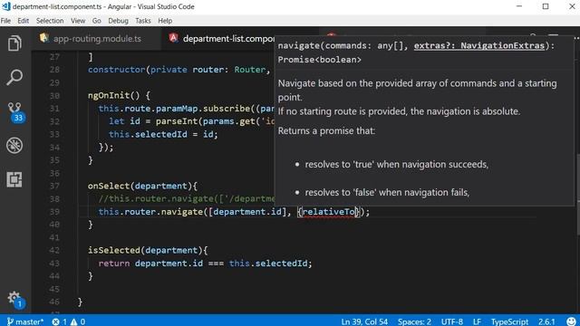 Angular Tutorial - 28 - Relative Navigation смотреть онлайн