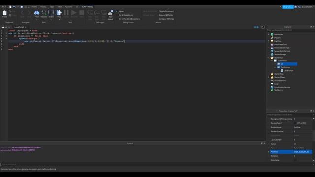 How to script Tween and Toggle UI [ROBLOX STUDIO] смотреть онлайн