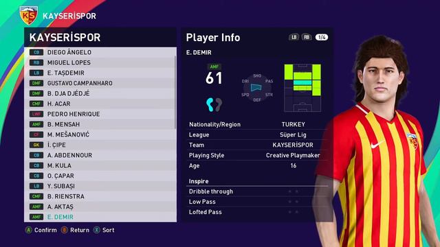 Kayserispor Faces & Stats - Pes 2021 смотреть онлайн