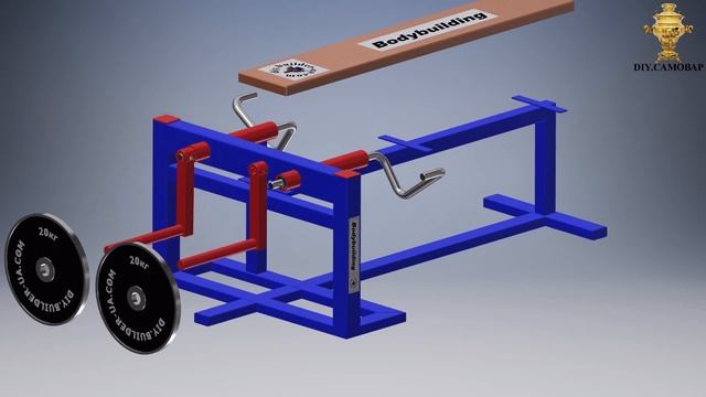 Тренажёр для проработки грудных мышц "Клещи горизонт". Концепт! DIY "Самовар". смотреть онлайн