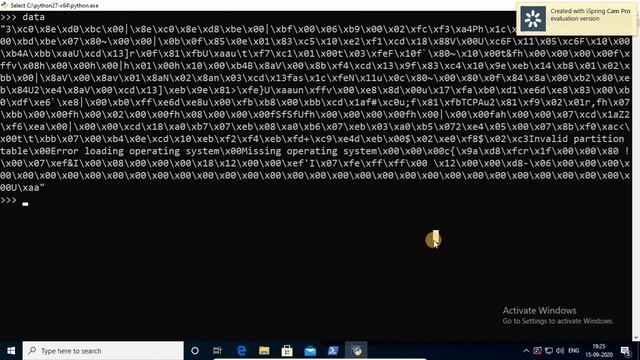 Read MBR and write to a bin file #master_boot_record #python binary#listdisk смотреть онлайн
