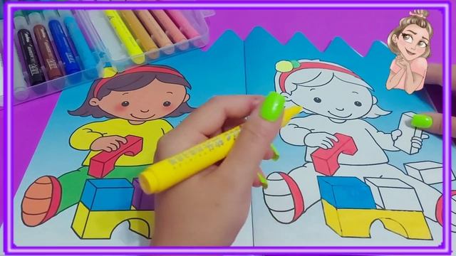 Раскраска для детей АКРИЛОВЫЕ маркеры смотреть онлайн