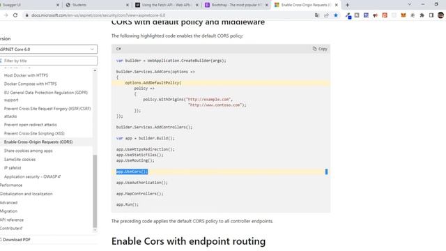 Configuración de CORS .NET CORE 6 смотреть онлайн