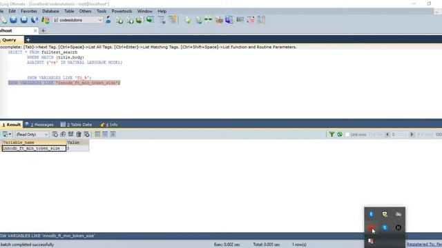 MySQL full text search for words with three or less letters смотреть онлайн