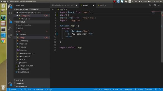 React Redux tutorial in Hindi #4 Props revision смотреть онлайн