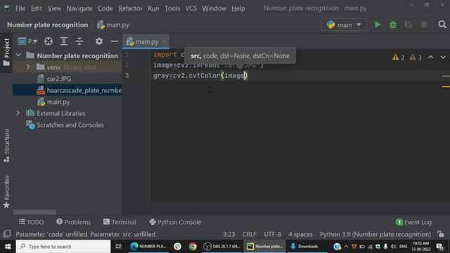 NUMBER PLATE RECOGNITION | LICENSE PLATE RECOGNITION | PYTHON OPEN CV смотреть онлайн