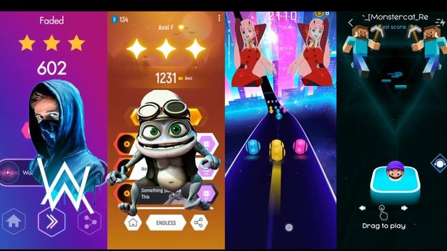 Faded - Beat Jumper/Crazy Frog - Tiles Hop/2 Phut Hon - Dancing Road/Stronger - Beat Hop смотреть онлайн