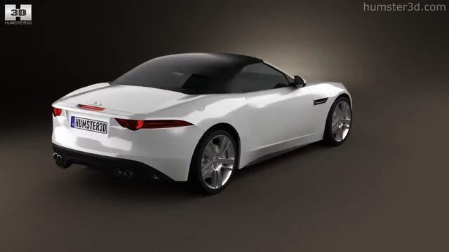 Jaguar F-Type S convertible 2013 by 3D model store Humster3D.com смотреть онлайн