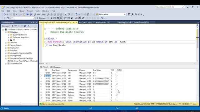 How to Remove Duplicate Records from DataSet in SQL | SQL Interview Quations for Data Analyst | SSM смотреть онлайн