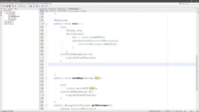 3.1 Server side threads in two client chat application (Beginner) (Arabic عربي) смотреть онлайн