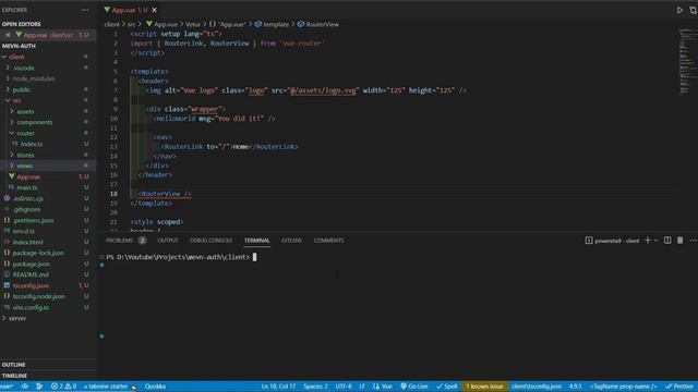 MEVN Stack User Authentication - Full Tutorial смотреть онлайн