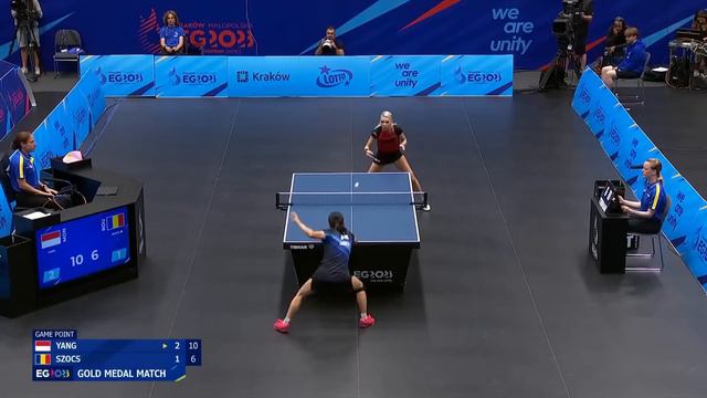 Bernadette Szocs Vs Xiaoxin Yang | Final 2023 European Games 2023