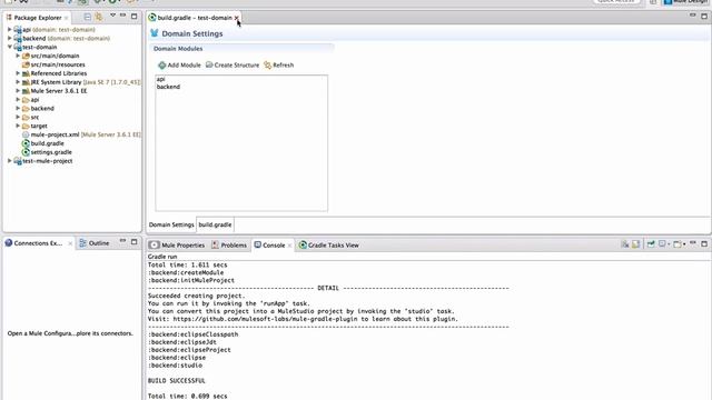 Gradle Domain Support in Anypoint Studio смотреть онлайн