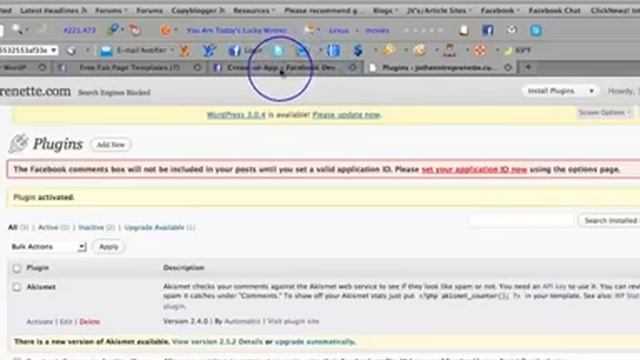 Add Facebook Comments to a Wordpress Blog смотреть онлайн