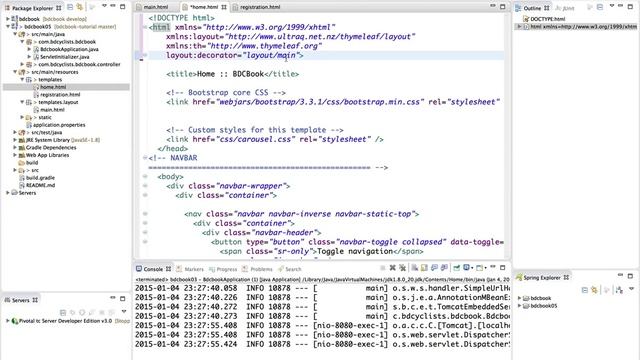 05 Professional Project with Spring 4 - Adding JavaScript libraries and fixing home смотреть онлайн