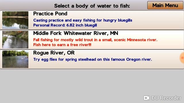 My Favorite Mobile Fishing Games Part 2: Fly Fishing Simulator HD
