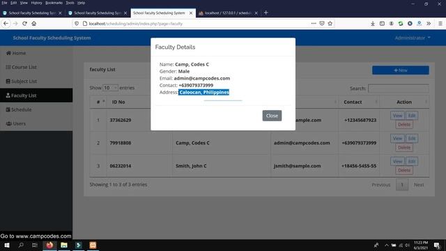 School Faculty Scheduling System using PHP MySQL | Free Source Code Download смотреть онлайн
