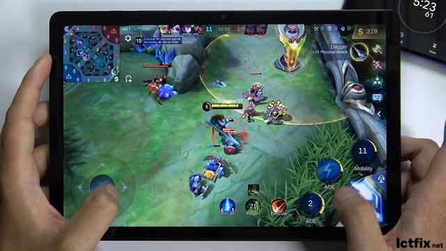 Samsung Galaxy Tab A9+ Mobile Legends Gaming test | Snapdragon 695, 90Hz Display смотреть онлайн