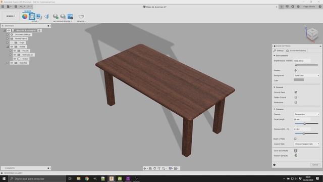 Gerando modelo 3D em alta definição - Render | Curso Básico de Fusion 360 - Aula 08 смотреть онлайн