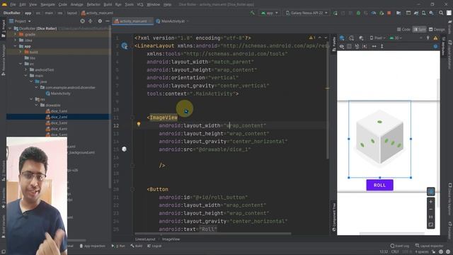 Class 8 - Setting Up Random Dice Images | Android App Development Complete Course In Hindi смотреть онлайн