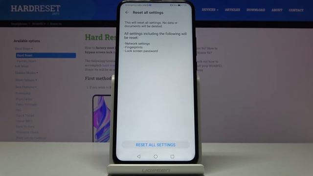 How to Reset All Settings on Huawei Honor 9x – Restore Default Settings смотреть онлайн