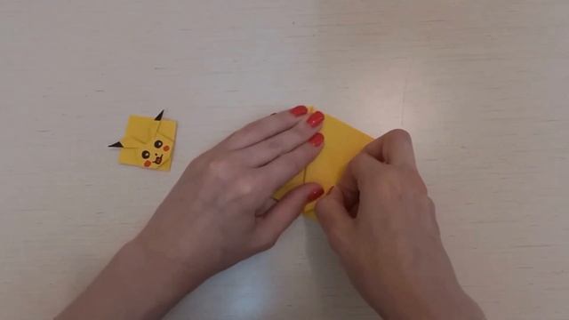 How to make Origami Pikachu Bookmark! Easy and Fast! DIY! Paper Crafts! Как сделать Оригами Пикачу! смотреть онлайн