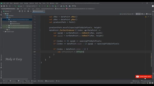 How to Make LineChart with Shadow in Jetpack Compose | Android | Kotlin | Make it Easy смотреть онлайн