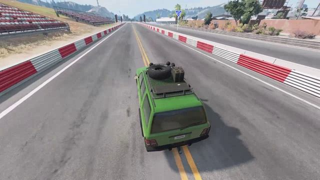Автомобили на высокой скорости на езжают на цепь BeamNG drive смотреть онлайн