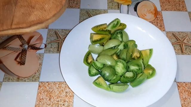 Салат из зелёных помидоров за 5 минут смотреть онлайн