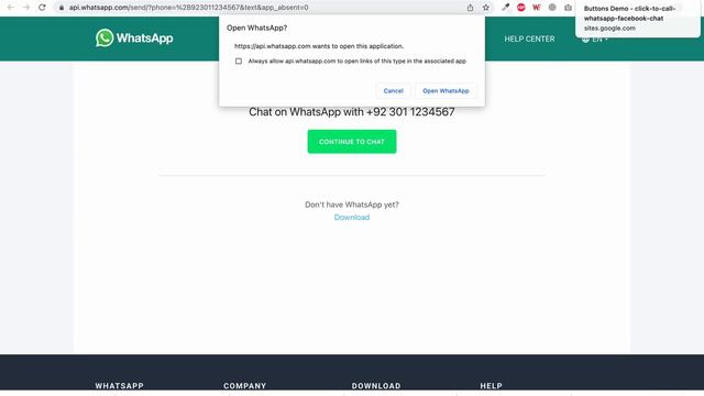 How to add click to chat on WhatsApp & click to chat on Facebook buttons in google sites. смотреть онлайн