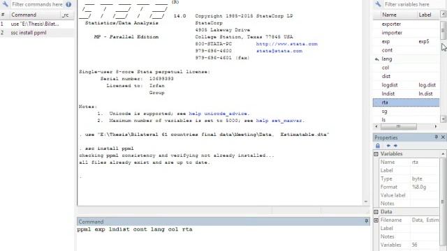 How to Run PPML(Poisson Pseudo Maximum likelihood) Estimation in STATA | Gravity Model for Trade смотреть онлайн