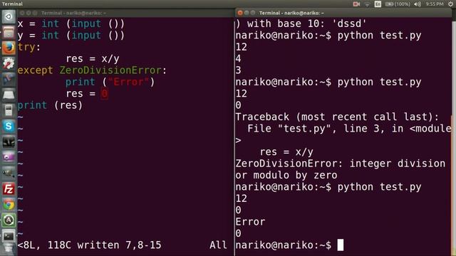 Python լեզու։ Դաս 13: Բացառություններ (try, except, else, finally) смотреть онлайн