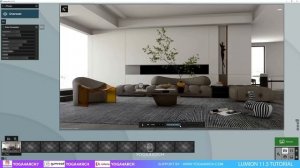 LUMION 11.5 TUTORIAL #5 INTERIOR RENDER#1 LIVINGROOM
