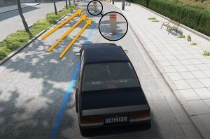 Выдвижной столбик по середине дороге!!! BeamNG