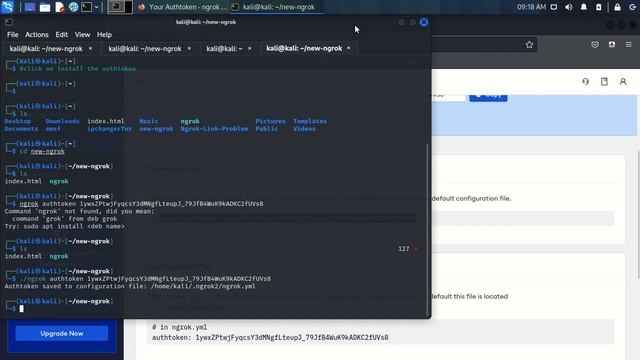 ngrok authtoken not working error | Kali Linux tutorial смотреть онлайн