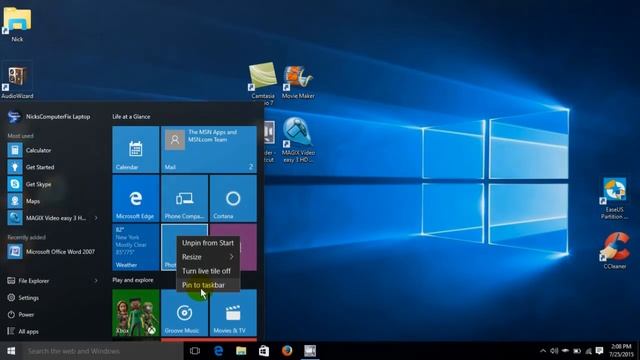 Windows 10 Start Menu & Start Screen Customization - Easy Tutorial Review смотреть онлайн