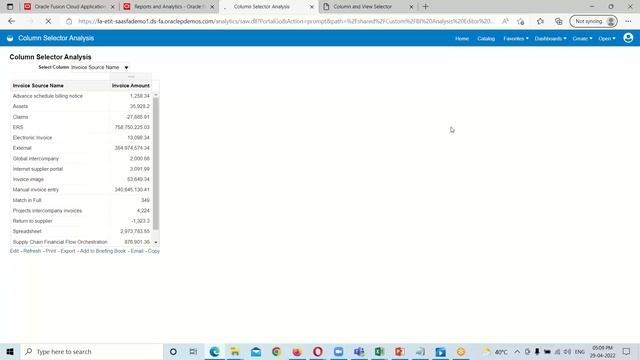 OTBI Analysis with Column Selector and View Selector | Oracle Business Intelligence | Fusion OTBI смотреть онлайн