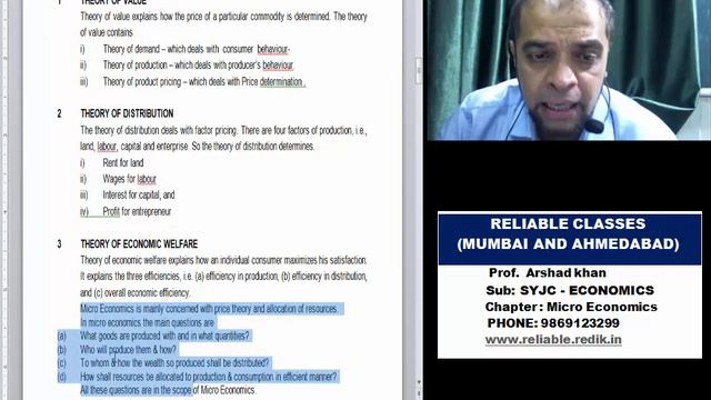 syjc eco topic 1 Micro Economics смотреть онлайн