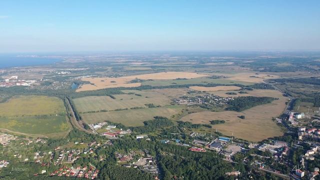 4k drone Светлогорск Балтийское побережье. Kaliningrad. Russia. смотреть онлайн