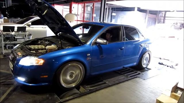 AUDI S4 4.2 Dyno test смотреть онлайн