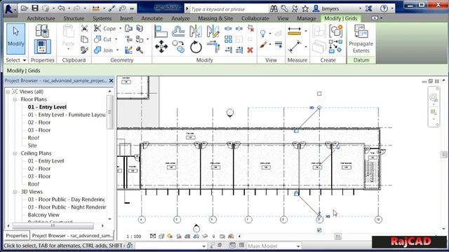Autodesk Revit Architecture Tutorial - Lesson 01 - Explained Revit user interface. смотреть онлайн