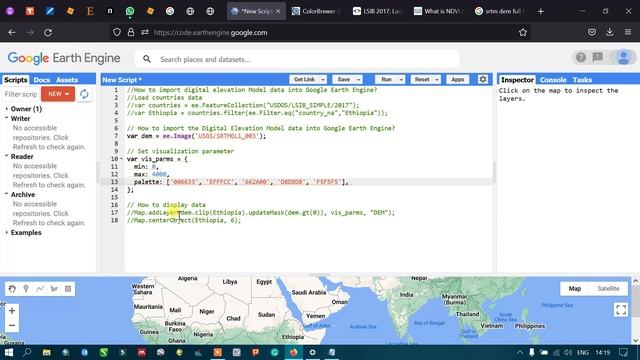 Google Earth Engine 6: How to Import DEM Data & Visualize - Beginners Guide смотреть онлайн