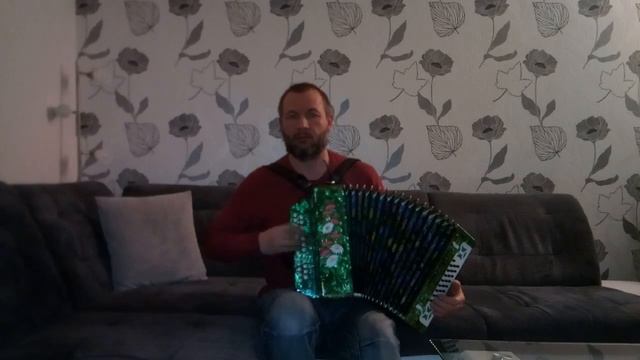 игра на гармошке. "Расцвела у окошка, белоснежная вишня." "A cherry blossomed at the window." смотреть онлайн