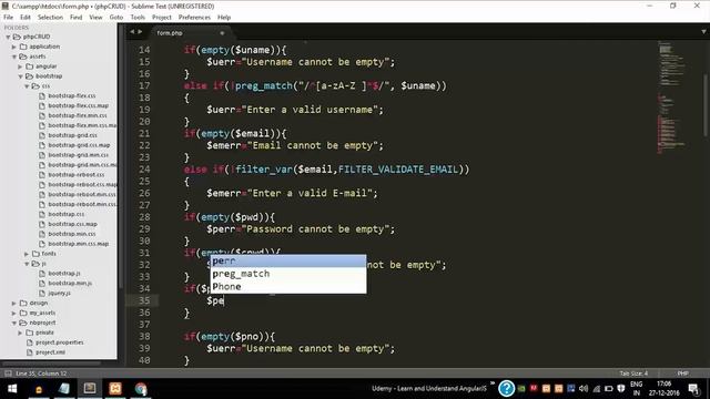 Form Validation in PHP (Validating the Form) - Part 2 - Programming DIY смотреть онлайн