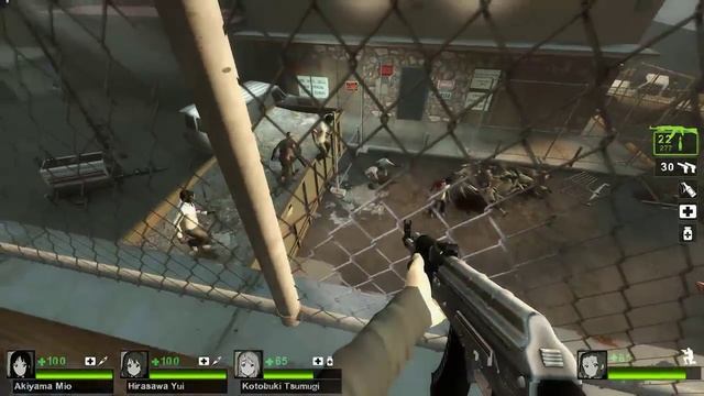 Left 4 Dead 2 K-ON! Mod: Dead Center (2/4) The Streets смотреть онлайн