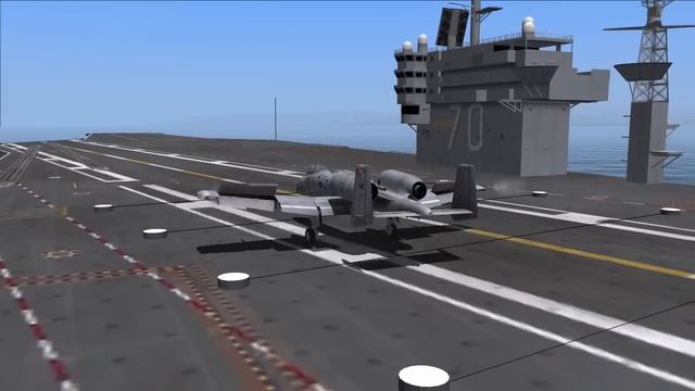 DCS A-10C: Extreme wind hover and carrier landing. смотреть онлайн