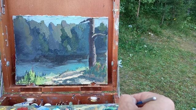 Масляная живопись. Исправление этюда обучающегося.1 часть. смотреть онлайн